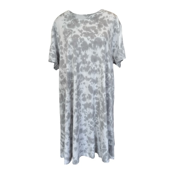 Lululemon Athletica All Yours Tee Dress Sz 8 Gray Tie Dye  Casual Athleisure - Picture 2 of 8